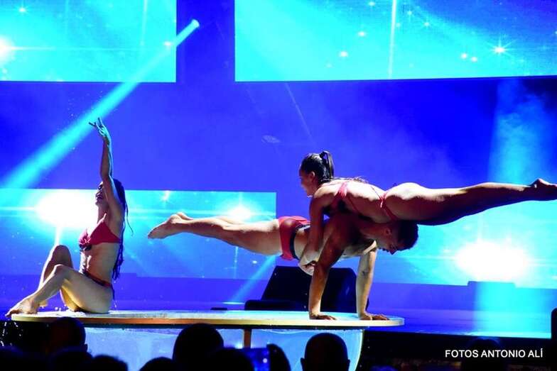 Drag Sethlas se coronó anoche nueva reinona del Carnaval de Telde (Foto TA)